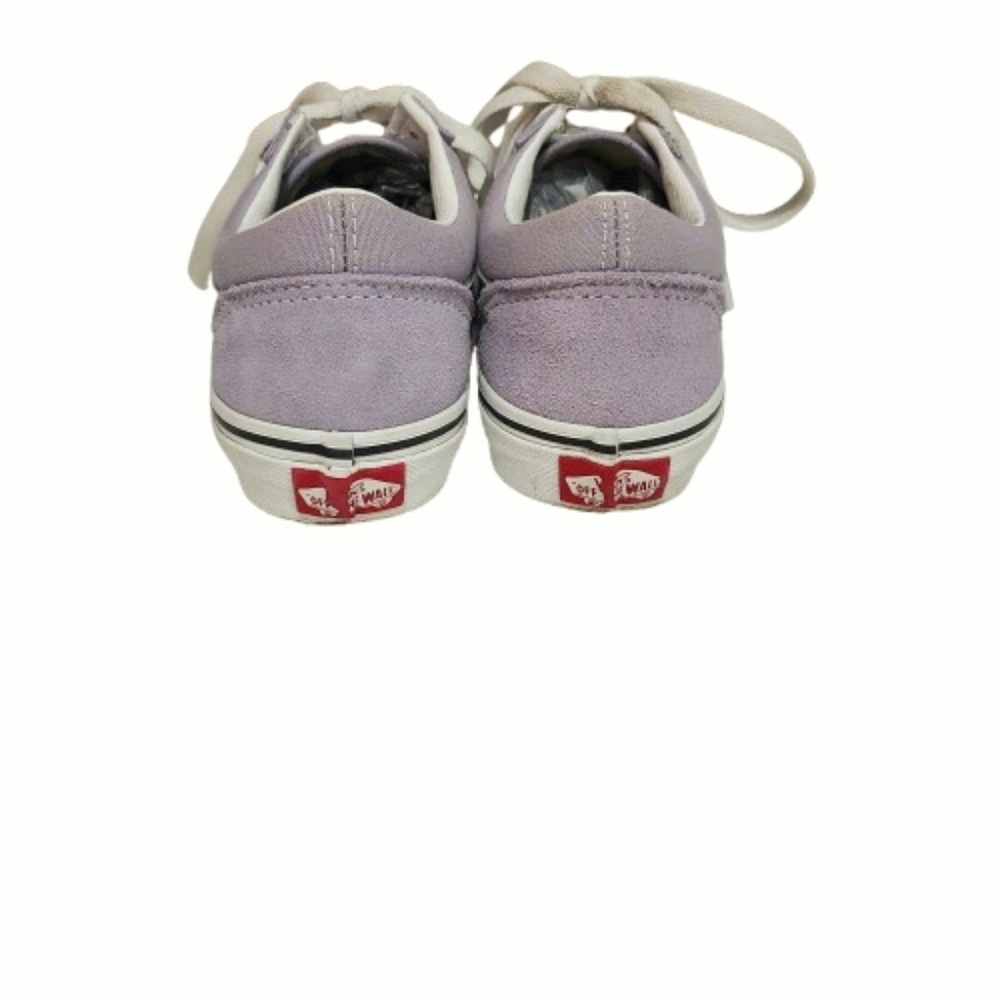 Vans Kids Canvas Skate Sneakers Purple Round Toe - Picture 3 of 10
